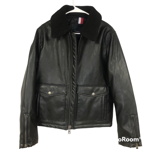 Tommy Hilfiger small leather jacket, new with tag - Picture 4 of 6